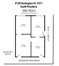 2130 Huntington Dr, South Pasadena, CA for rent Floor Plan- Image 1 of 7