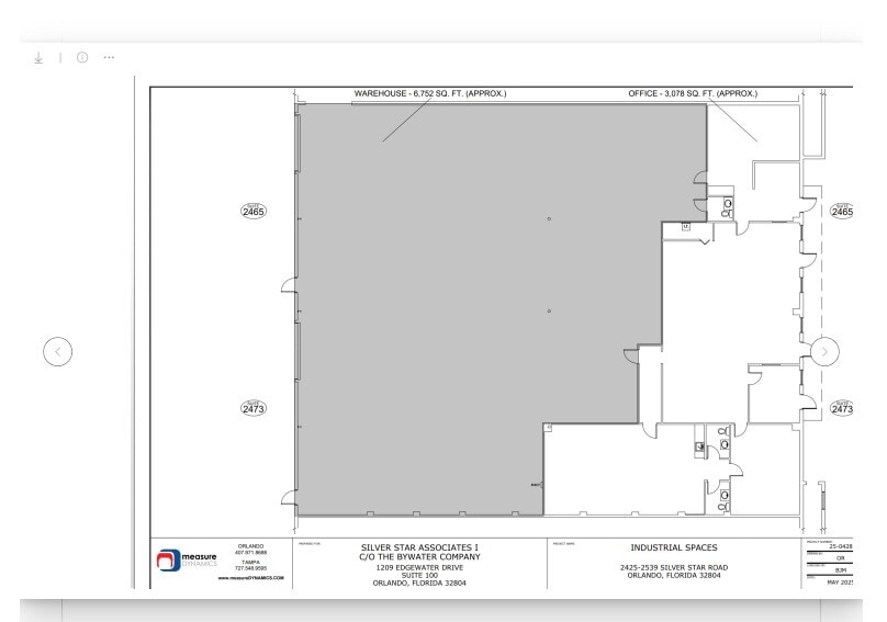 2425-2573 Silver Star Rd, Orlando, FL to rent Floor Plan- Image 1 of 1