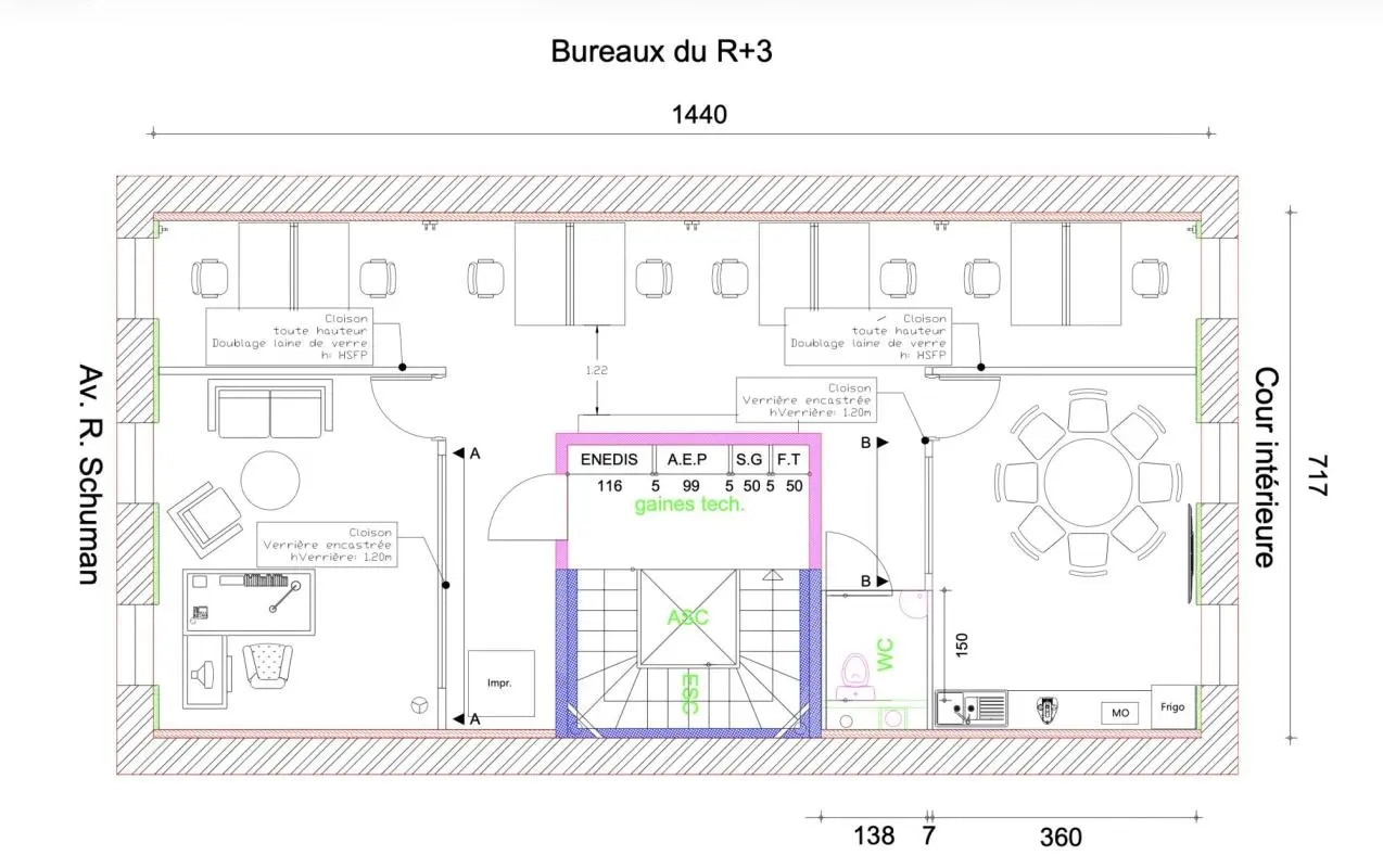 Office in Marseille to rent Floor Plan- Image 1 of 4