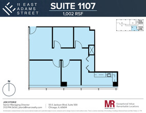 11 E Adams St, Chicago, IL for rent Floor Plan- Image 1 of 5