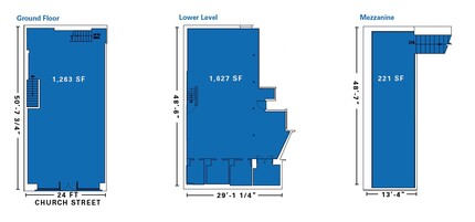 253 Church St, New York, NY for rent Floor Plan- Image 1 of 2