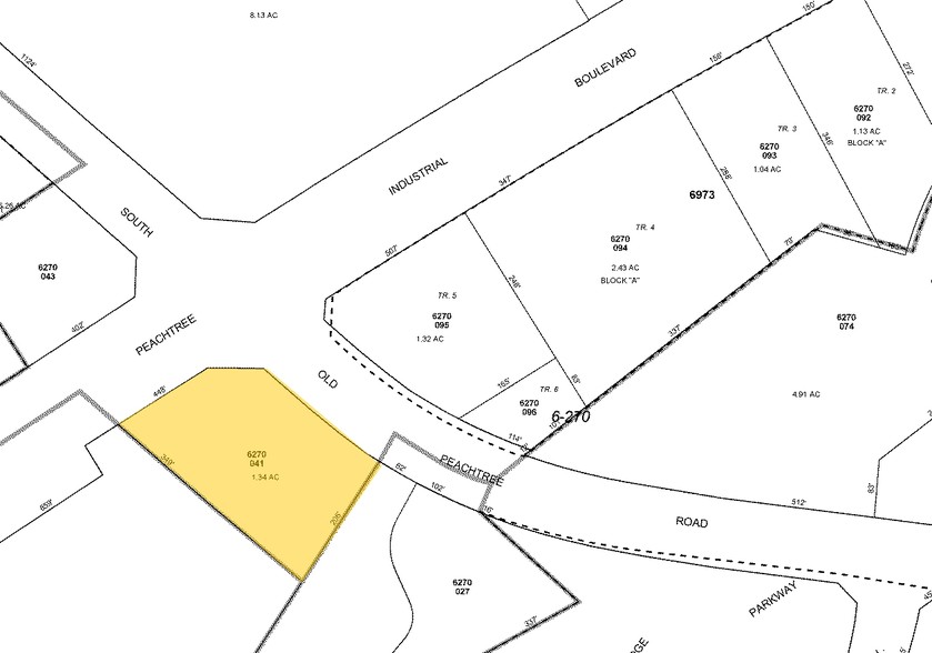 4900 S Old Peachtree Rd, Norcross, GA for rent - Plat Map - Image 2 of 7