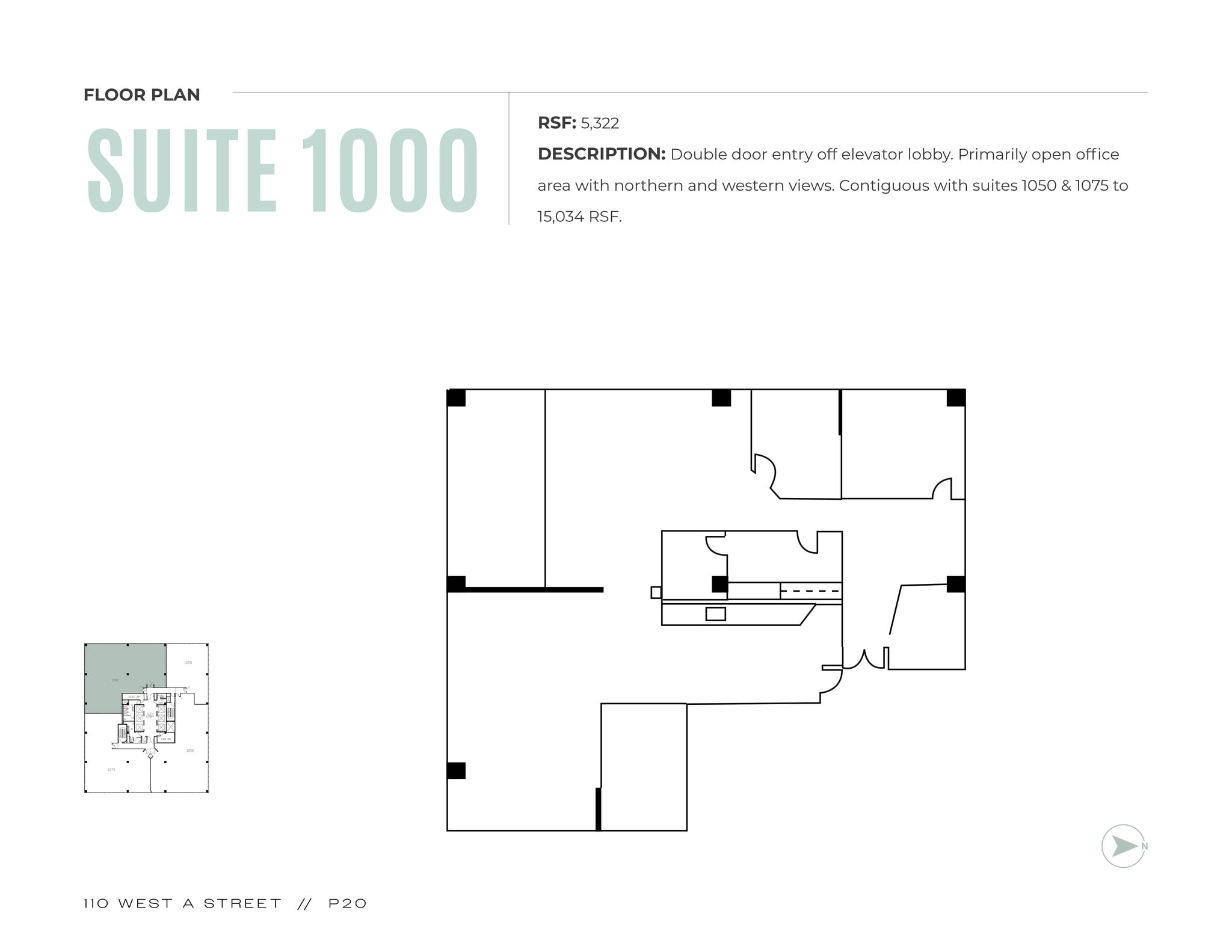 110 W A St, San Diego, CA to rent Floor Plan- Image 1 of 1