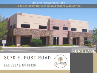 More details for 3070 E Post Rd, Las Vegas, NV - Industrial for Rent