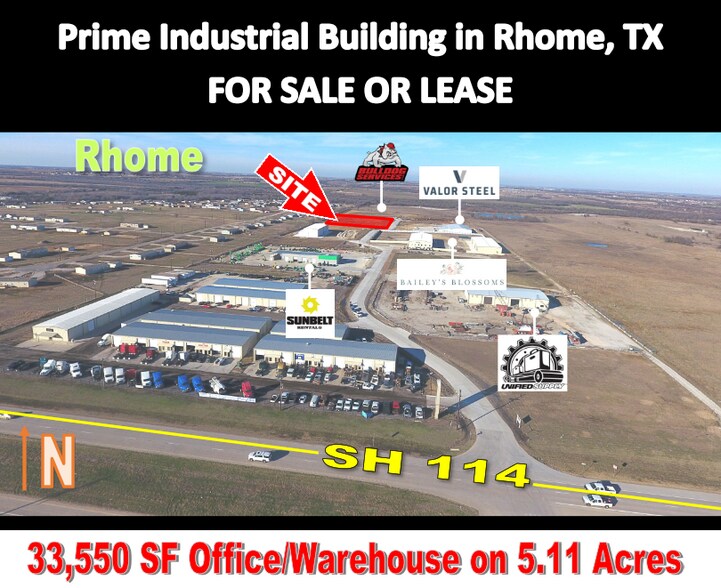 Capital Lane Industrial Building, Rhome, TX for sale - Building Photo - Image 1 of 1