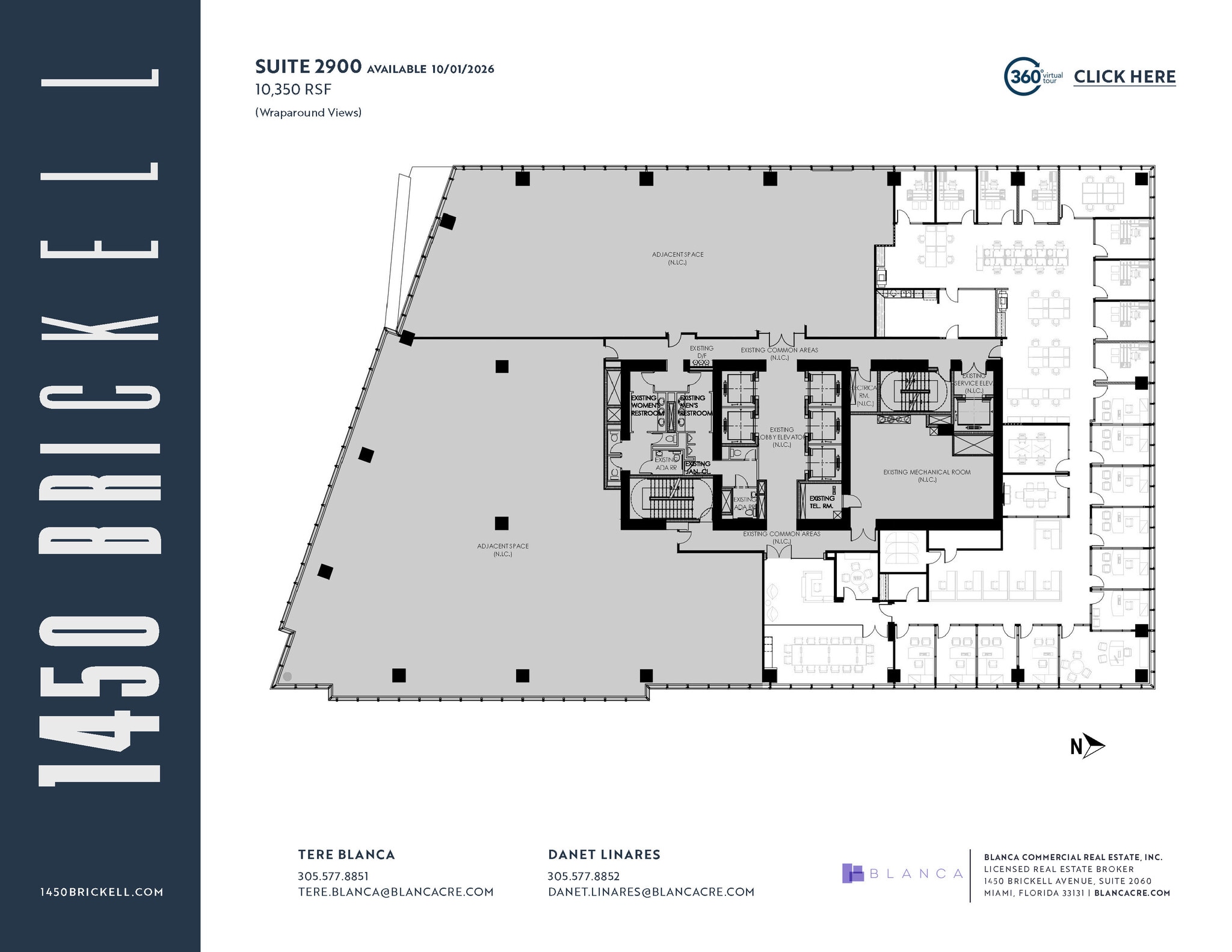 1450 Brickell Ave, Miami, FL to rent Floor Plan- Image 1 of 1