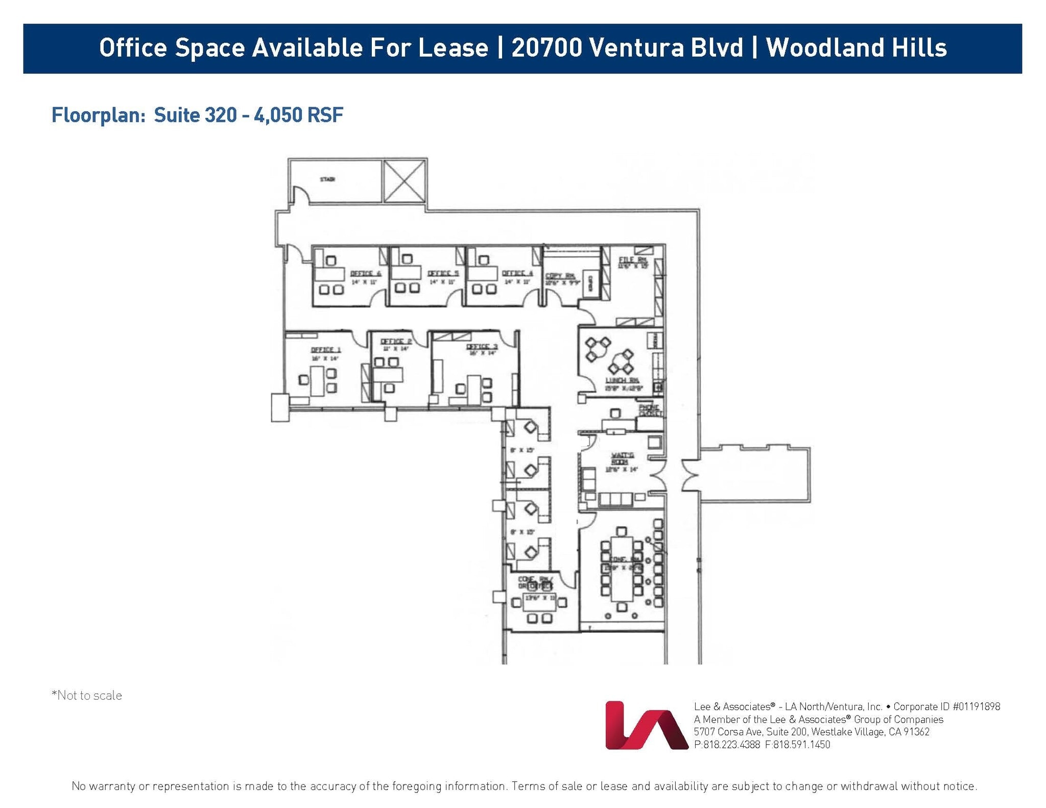 20700 Ventura Blvd, Woodland Hills, CA to rent Floor Plan- Image 1 of 1