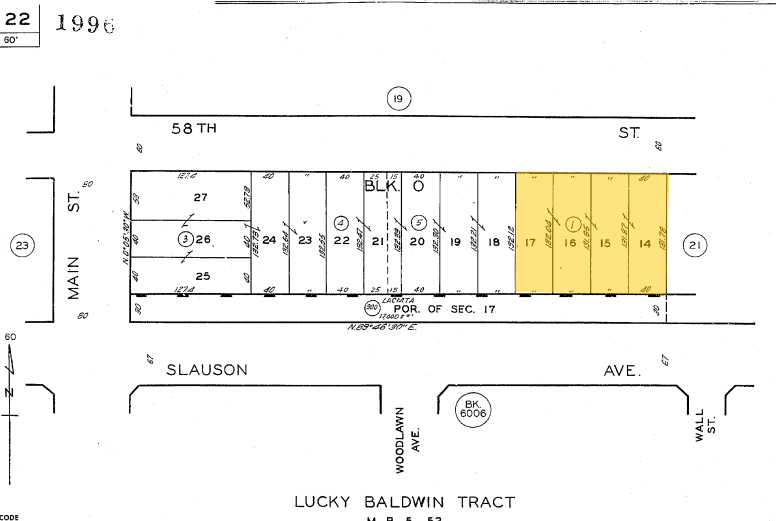 150-154 E 58th St, Los Angeles, CA for rent - Plat Map - Image 2 of 13