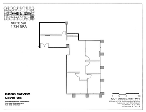 6200 Savoy Dr, Houston, TX for rent Floor Plan- Image 1 of 1