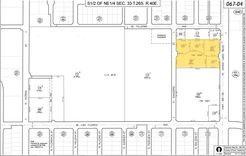 575 N China Lake Blvd, Ridgecrest, CA for sale - Plat Map - Image 2 of 2