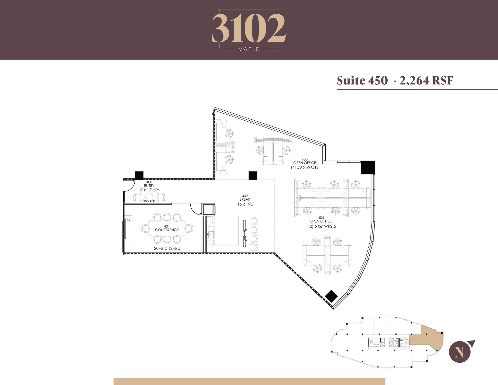 3102 Maple Ave, Dallas, TX to rent Floor Plan- Image 1 of 2