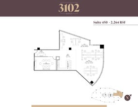 3102 Maple Ave, Dallas, TX to rent Floor Plan- Image 1 of 2