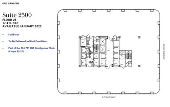 1 Sansome St, San Francisco, CA for rent Floor Plan- Image 1 of 1