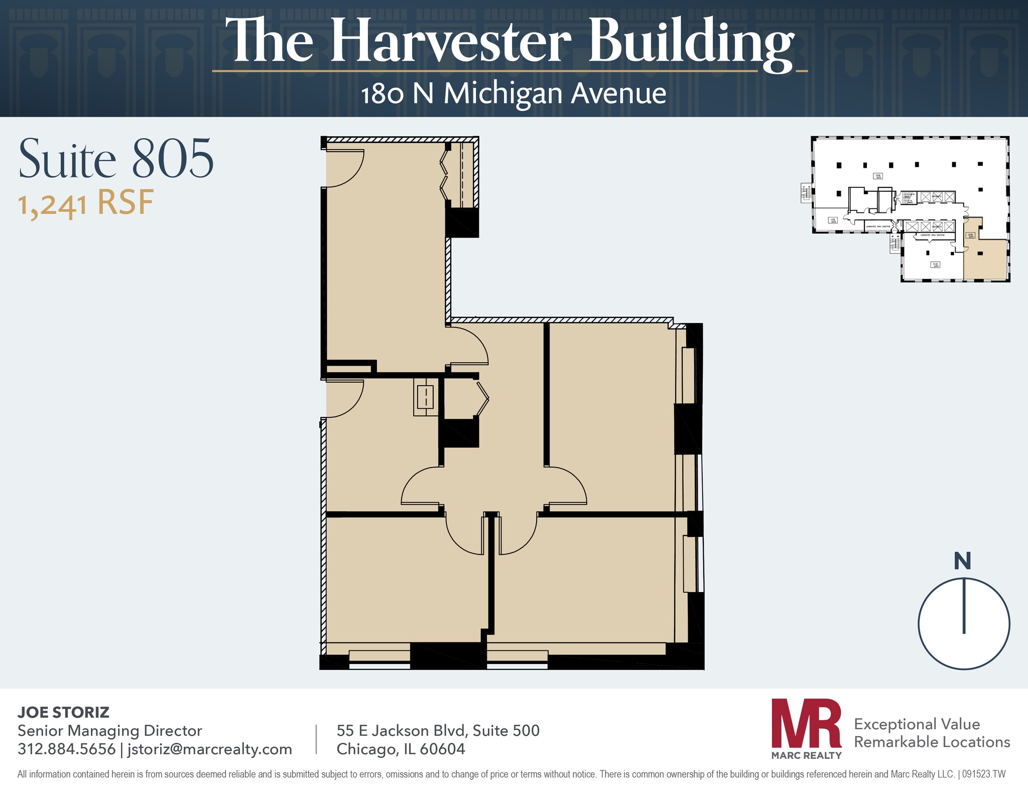 180 N Michigan Ave, Chicago, IL to rent Floor Plan- Image 1 of 7