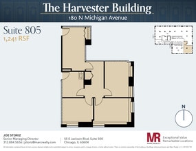 180 N Michigan Ave, Chicago, IL to rent Floor Plan- Image 1 of 7