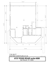 6737 Poss Rd, San Antonio, TX for rent Site Plan- Image 1 of 1