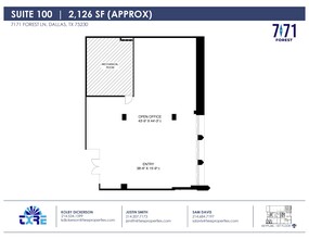 7171 Forest Ln, Dallas, TX for rent Floor Plan- Image 2 of 2