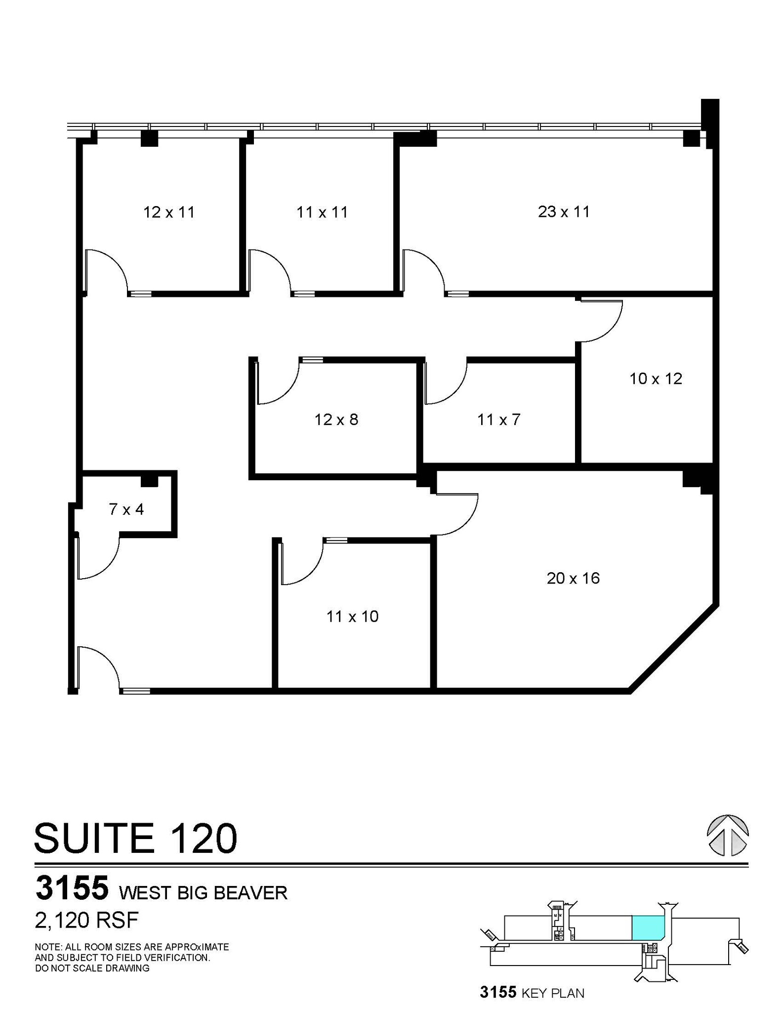 3155 W Big Beaver Rd, Troy, MI for rent Floor Plan- Image 1 of 1