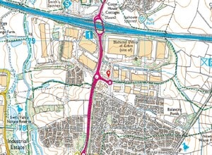 Castle Mound Way, Rugby to rent Map- Image 2 of 2