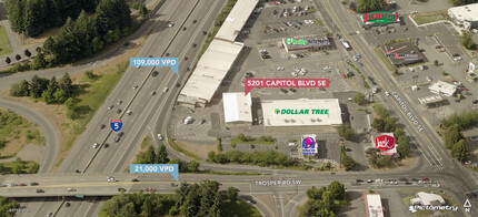 5111-5211 Capitol Blvd SW, Tumwater, WA for rent Aerial- Image 1 of 19