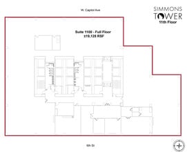425 W Capitol Ave, Little Rock, AR to rent Floor Plan- Image 1 of 1