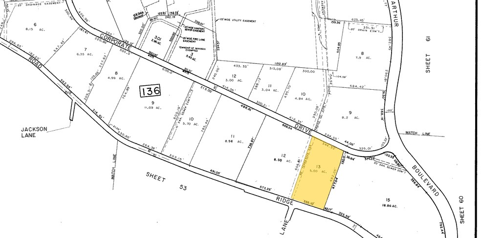 900 Corporate Dr, Mahwah, NJ for rent - Plat Map - Image 3 of 5