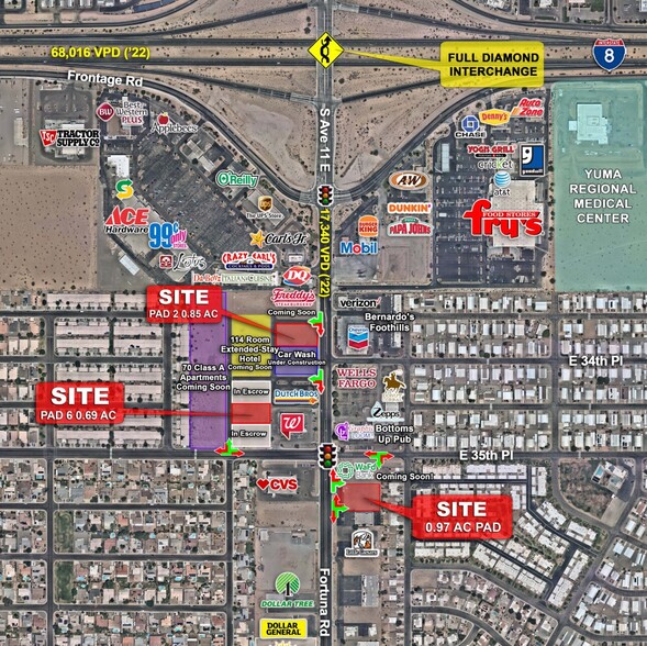 NWC Fortuna Rd & 35th, Yuma, AZ for rent - Site Plan - Image 2 of 5