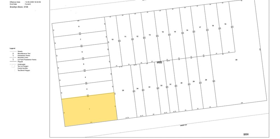 66 Graham Ave, Brooklyn, NY for rent - Plat Map - Image 2 of 4