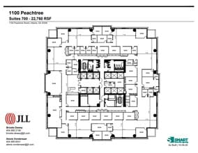 1100 Peachtree St NE, Atlanta, GA to rent Floor Plan- Image 1 of 1
