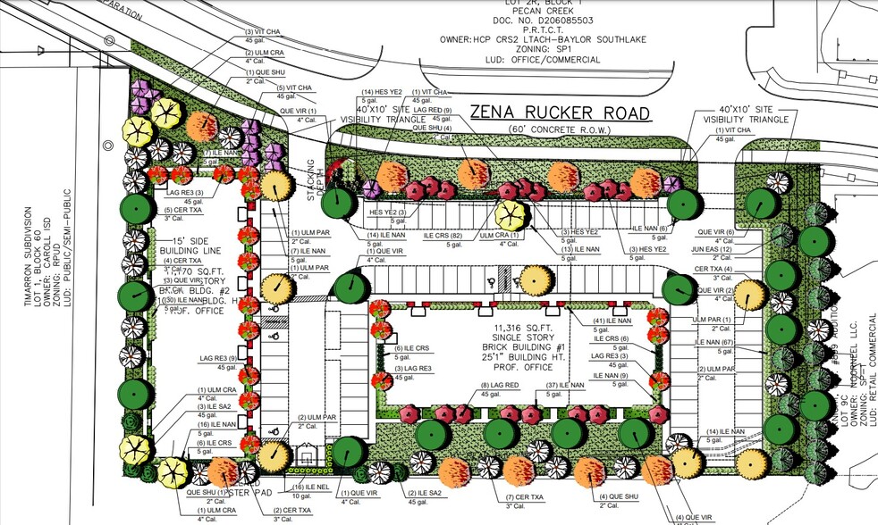 731 Zena Rucker Rd, Southlake, TX for rent - Site Plan - Image 2 of 6