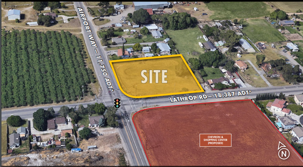 NEC Airport Way & West Lathrop Road, Manteca, CA for sale - Primary Photo - Image 1 of 1