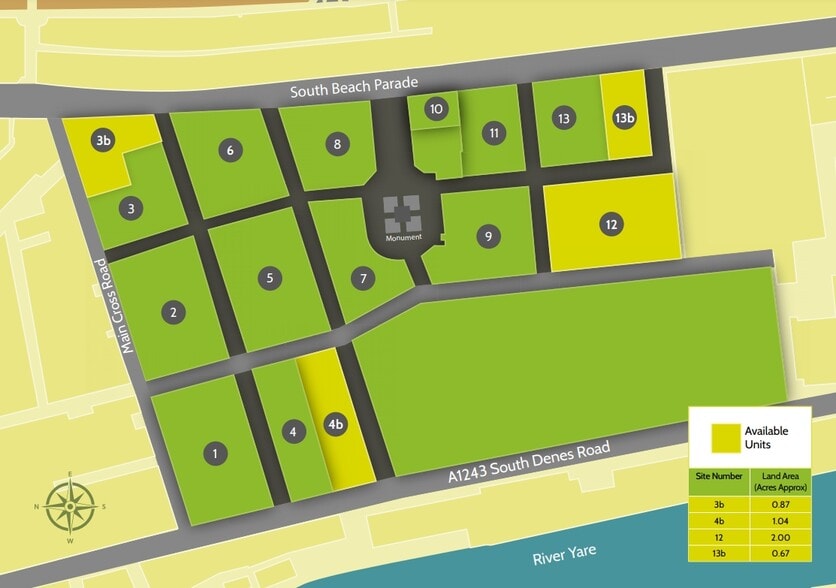 South Denes Rd, Great Yarmouth to rent - Site Plan - Image 2 of 2