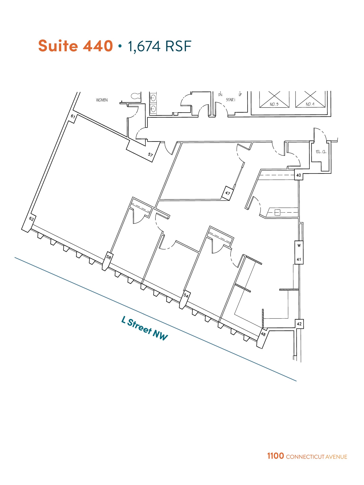 1100 Connecticut Ave NW, Washington, DC to rent Floor Plan- Image 1 of 4