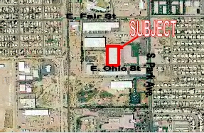 845 E Ohio St, Tucson, AZ - aerial  map view