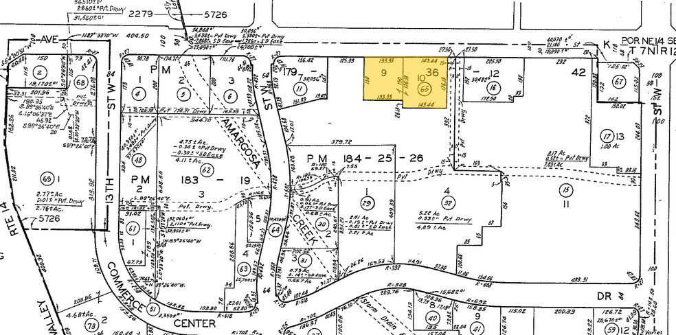 1100-1106 W Avenue K, Lancaster, CA for sale - Plat Map - Image 2 of 4