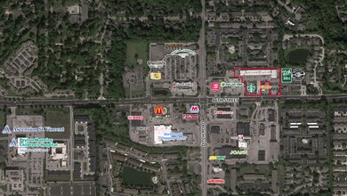 1200-1268 W 86th St, Indianapolis, IN - aerial  map view