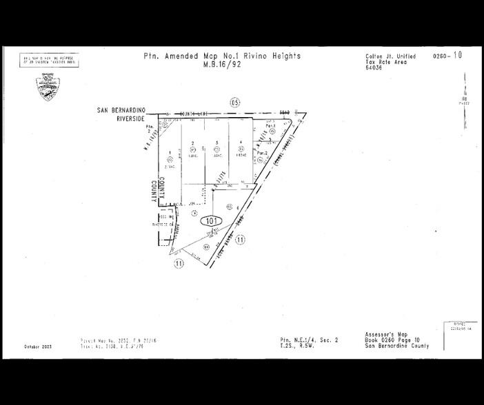 Agua Mansa @ Holly, Bloomington, CA for sale - Plat Map - Image 2 of 2