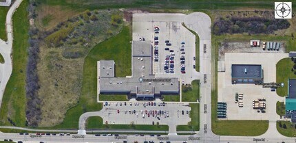 9351 Rayne Rd, Sturtevant, WI - AERIAL  map view