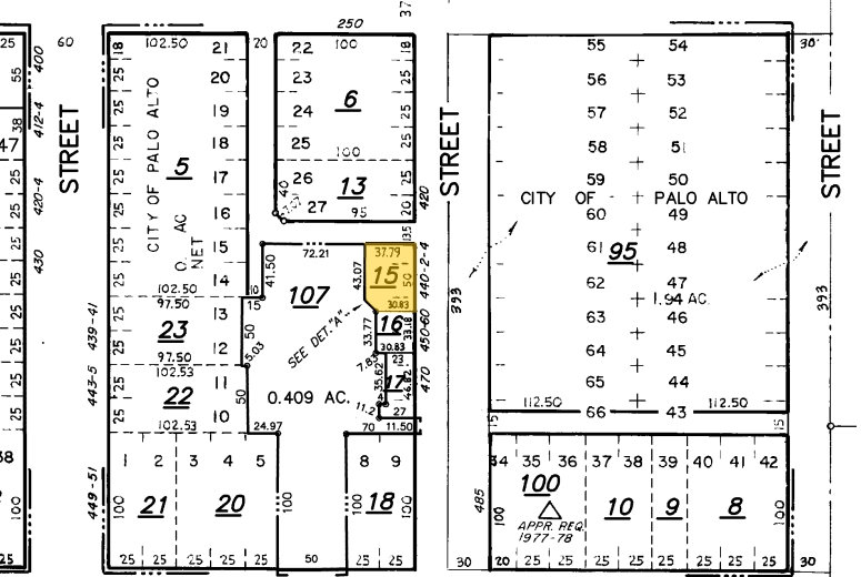 442-444 Ramona St, Palo Alto, CA for rent - Plat Map - Image 2 of 3