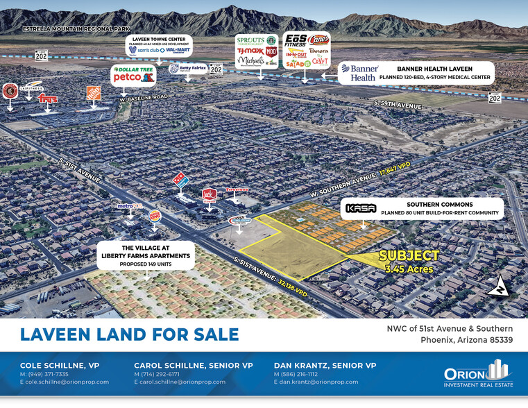 N NWC 51st Ave & Southern Ave, Laveen, AZ for sale - Aerial - Image 1 of 6