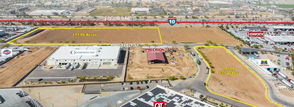 SW 1-10 & 83rd Ave, Tolleson, AZ for sale - Aerial - Image 2 of 3