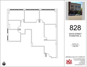 828 Davis St, Evanston, IL for rent Floor Plan- Image 1 of 1