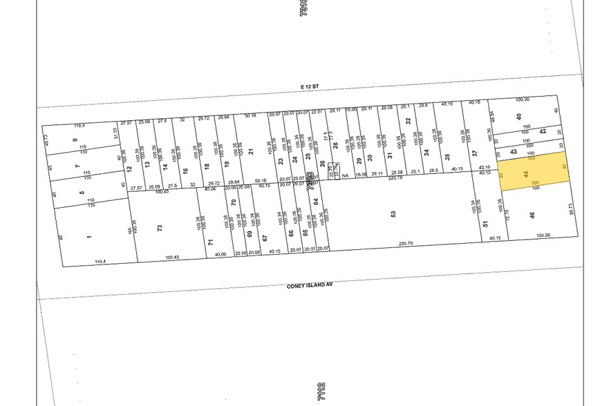 1111 Avenue U, Brooklyn, NY for sale - Plat Map - Image 1 of 1