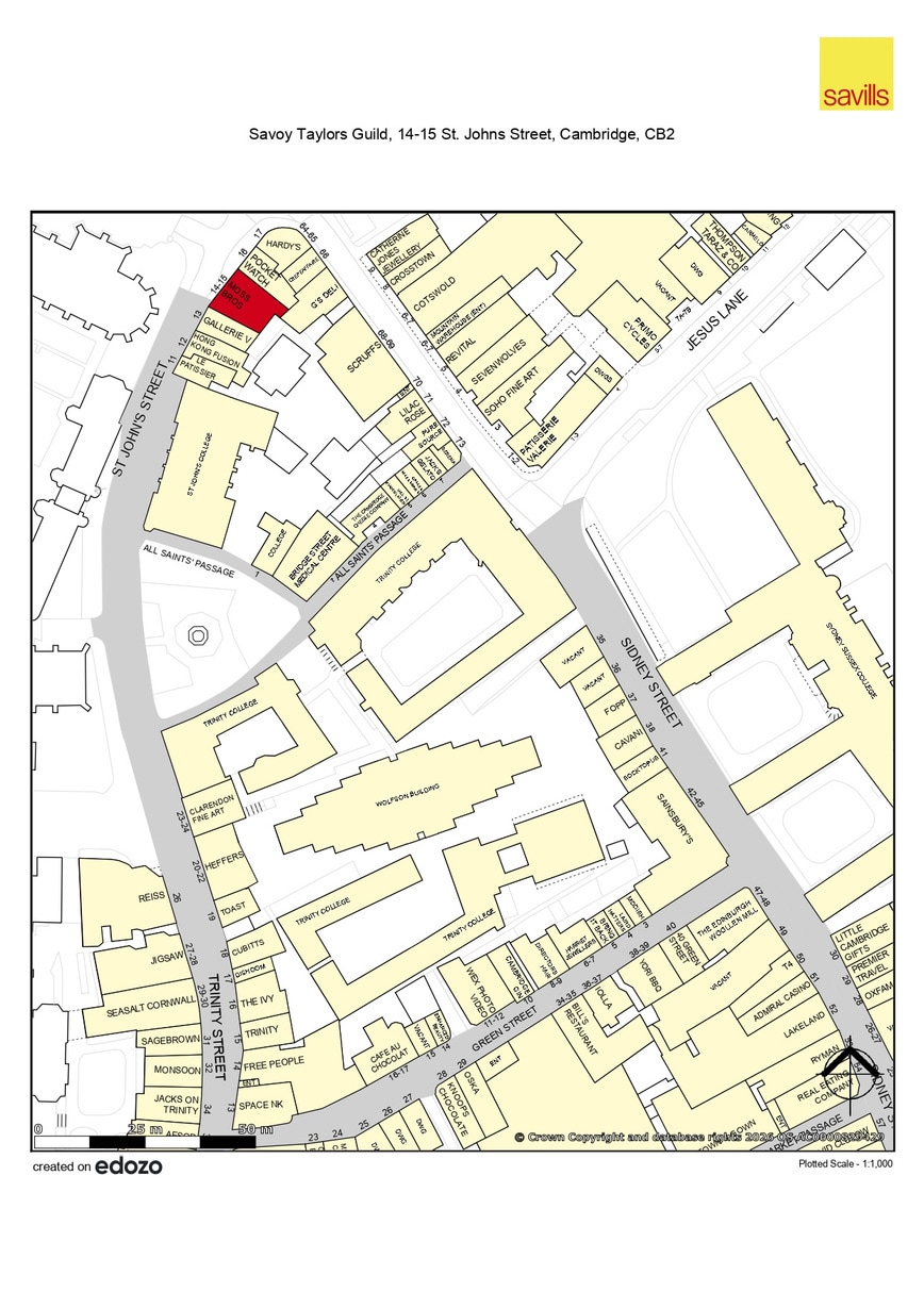 14-15 St Johns St, Cambridge to rent Goad Map- Image 1 of 1