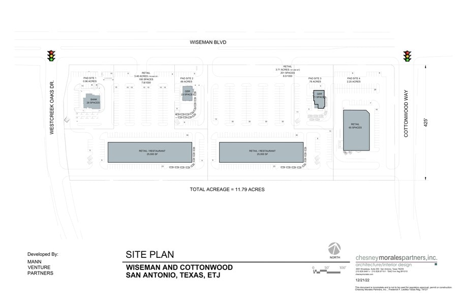 Wiseman Blvd & Cottonwood Way, San Antonio, TX for rent - Site Plan - Image 1 of 4