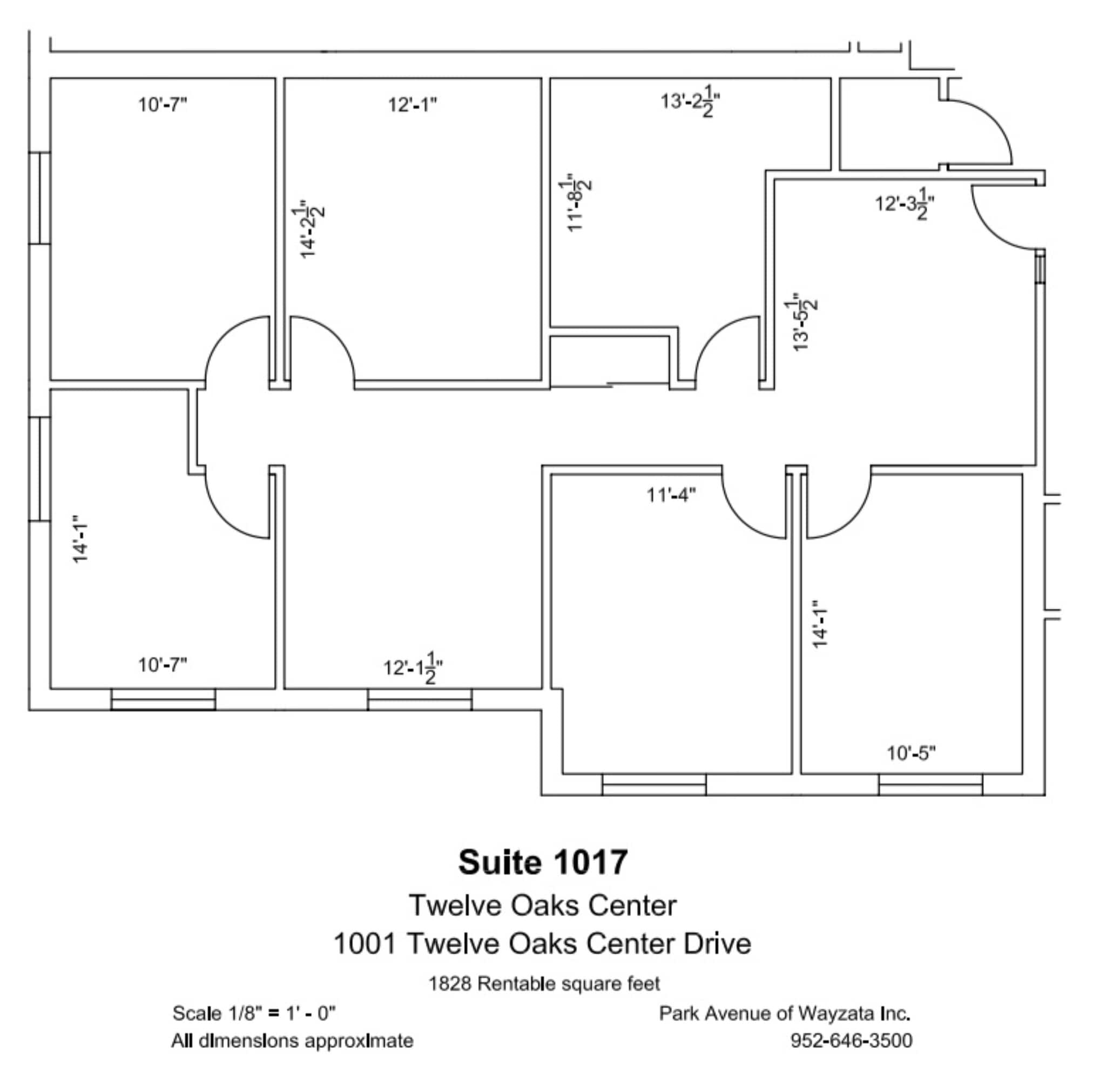600 Twelve Oaks Center Dr, Wayzata, MN to rent Floor Plan- Image 1 of 1