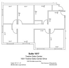 600 Twelve Oaks Center Dr, Wayzata, MN to rent Floor Plan- Image 1 of 1