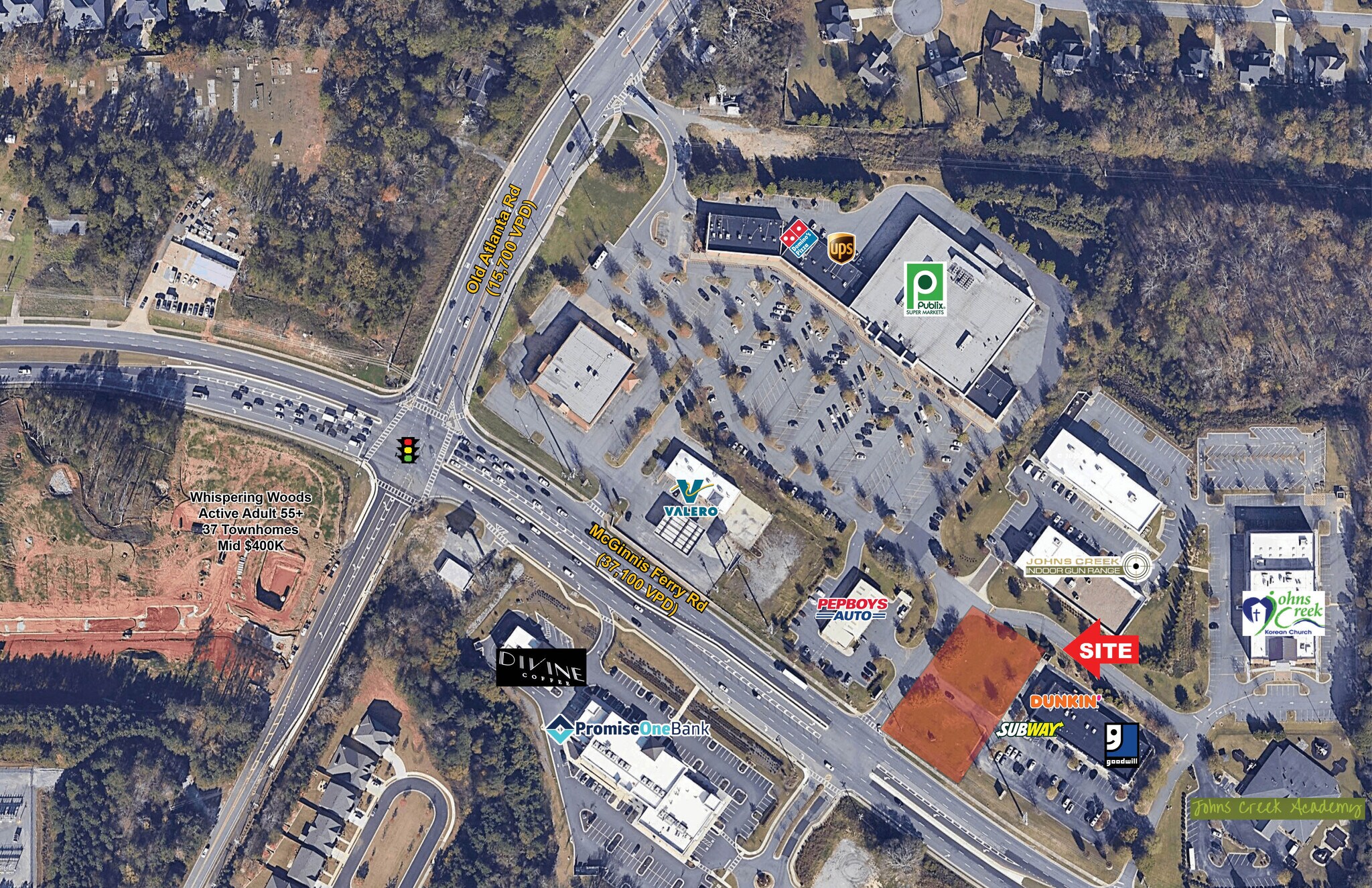 7810 McGinnis Ferry Rd, Suwanee, GA for sale Aerial- Image 1 of 1