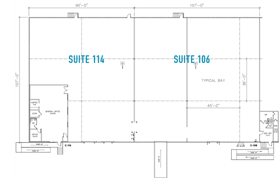 12798 Perimeter Dr, Dallas, TX for rent - Floor Plan - Image 3 of 9