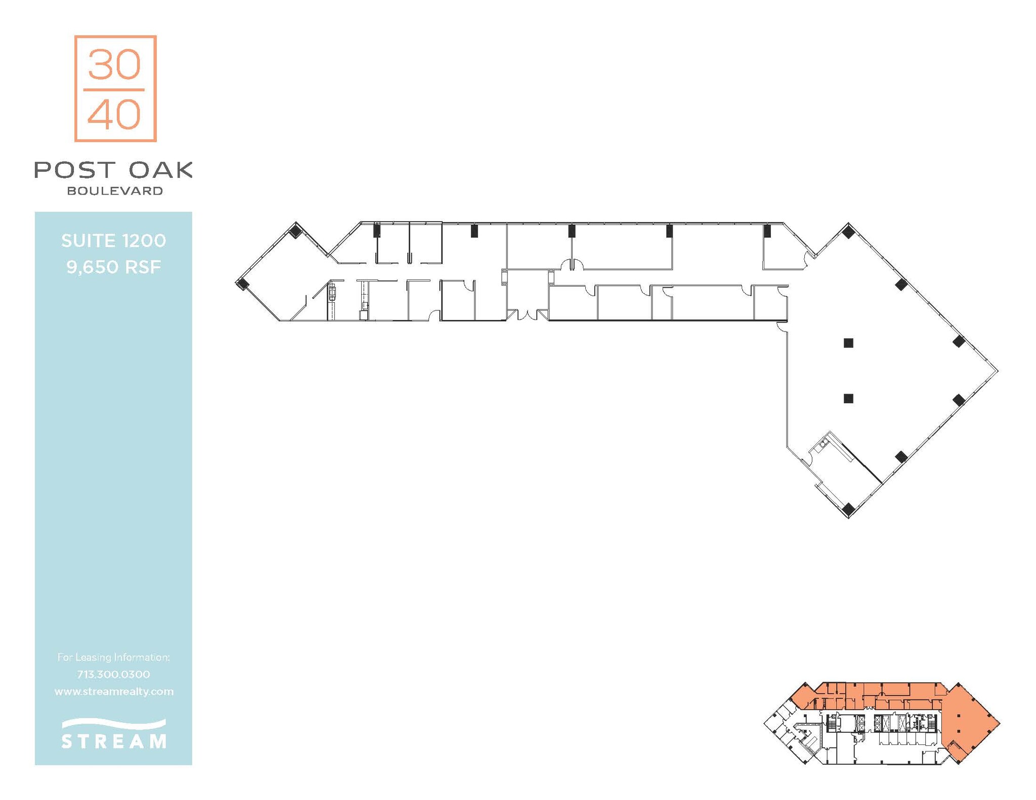 3040 Post Oak Blvd, Houston, TX for sale Floor Plan- Image 1 of 2